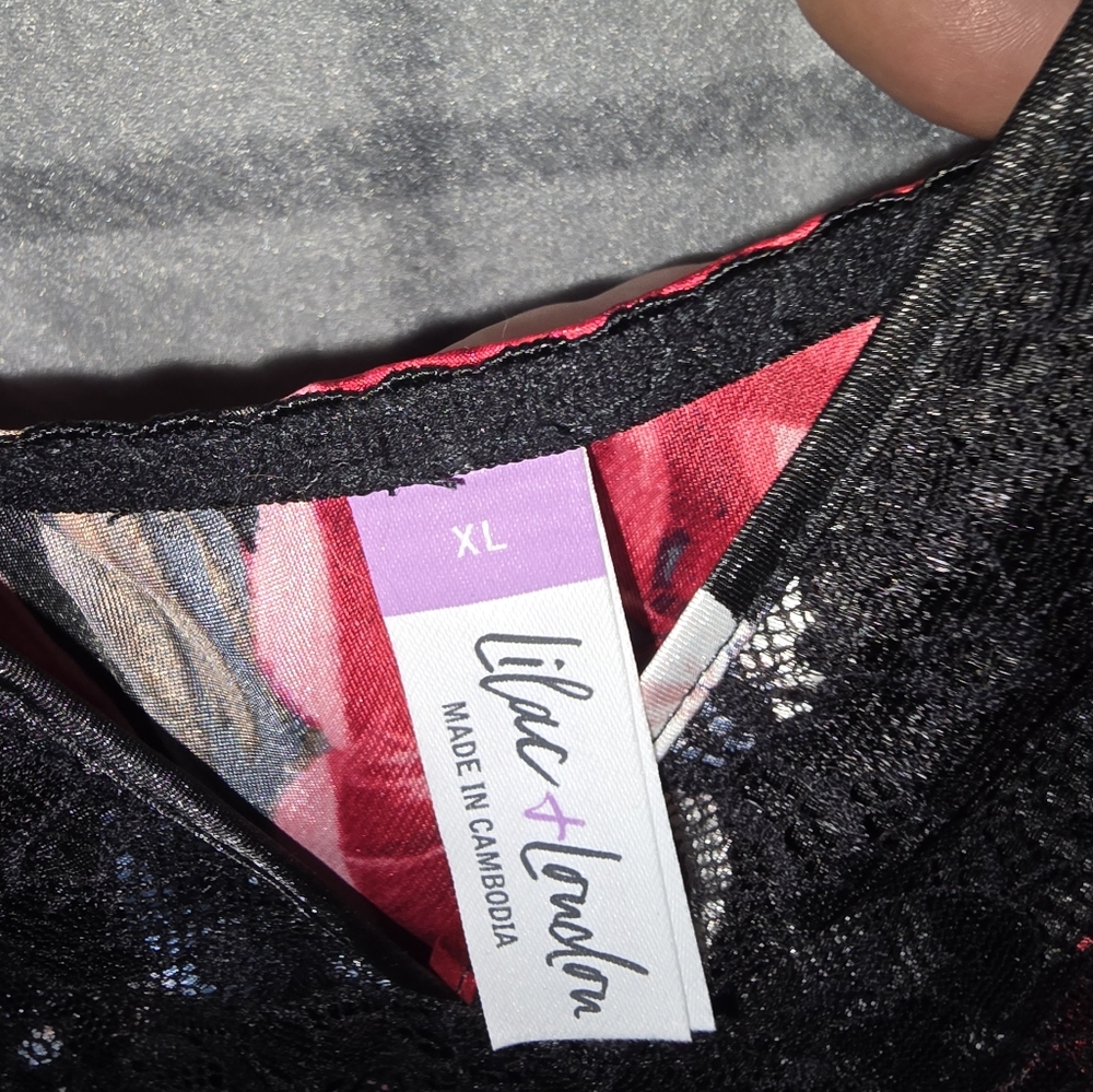 LILAC & LAVENDER NWT 3 PIECE CAMI/SHORT/ROBE XL - Picture 13 of 16